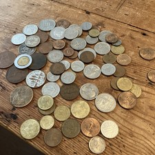 Bundle Job Lot of Mixed World Coins - As Photos vintage antique old