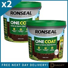 2 x RONSEAL DARK OAK ONE COAT