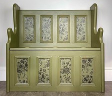 Pine Bench Pew Monks Settle