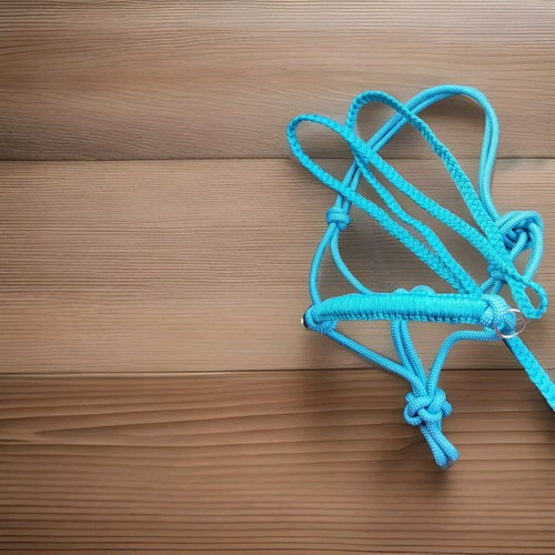 Handwoven turquoise aqua rope - handwoven,