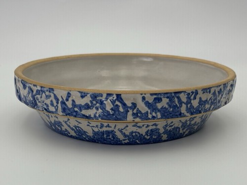 Vtg blue white spongeware - blue,