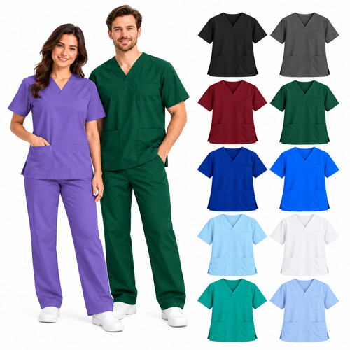 Unisex medical scrub top only - scrub,