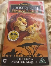 The Lion King II - Simba's Pride (VHS, 1999) - Walt Disney 