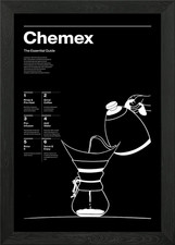 Coffee chemex black Framed