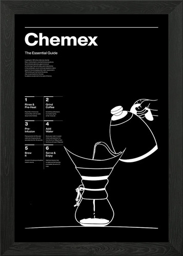 Coffee chemex black framed - coffee,