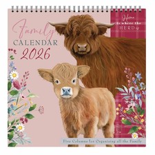 Highland Cows Family Organiser