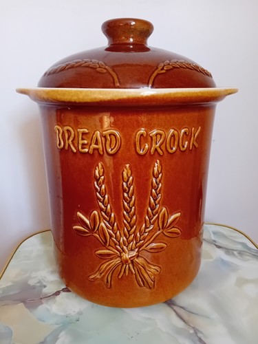 Large vintage bread crock - vintage,