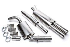 TA Technix exhaust system 2x76 mm, flush, VW Golf 3 1HXO, 91-97