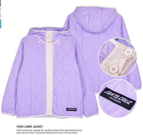 Santa cruz womens yoko liner - yoko,