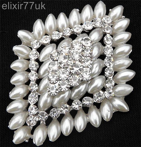 Silver stunning brooch faux - brooch,