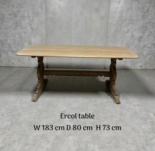 Ercol dining table oak elm - ercol,