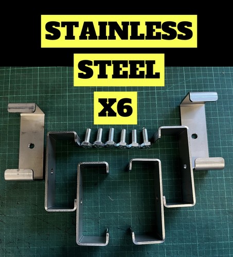 Concrete fence post brackets - fence,
