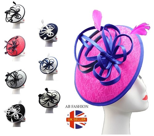 Women fascinator round clip - fascinator,