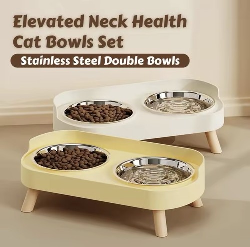 Elevated pet feeder with - elevated,