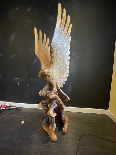 5ft tall hand carved wooden - hand,