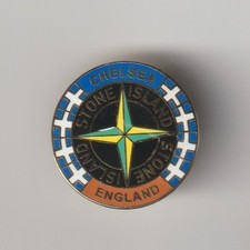 CHELSEA F.C. Stone Island Supporters Enamel Badge FREE POST UK