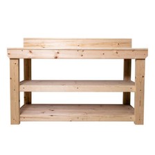 HEAVY DUTY WOODEN  WORK BENCH - LENGTHS FROM 3FT TO 8FT -  Joinery Grade Redwood