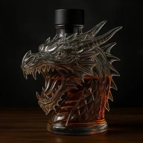 Whiskey dragon head bottle - dragon-head,