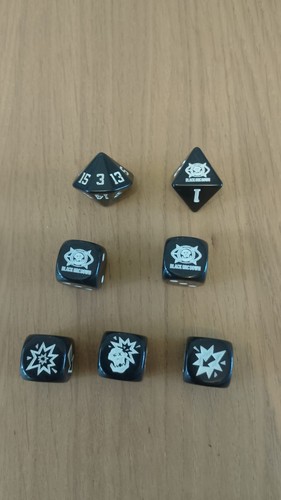 Blood bowl black orc down - black,