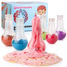 Bath Bomb Crazy Potions Set for Kids 6 Fizzing Bath Potion Jars Colourful Scent