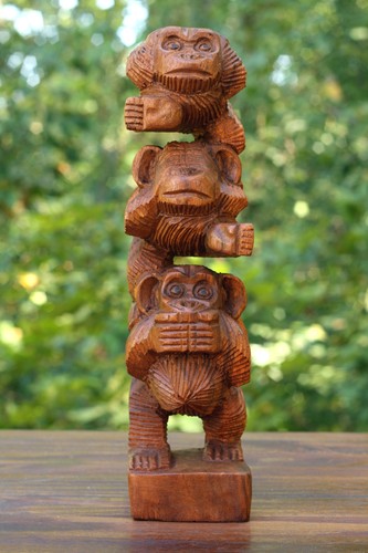 Wooden hand carved stacked - carved,
