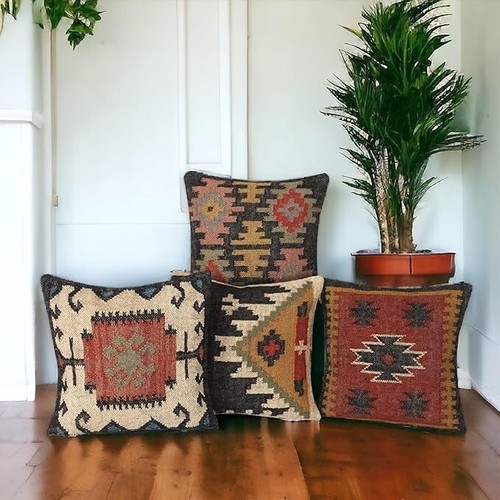 Pcs indian kilim jute - indian,