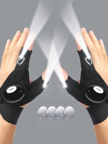 Finger gloves with led - with,
