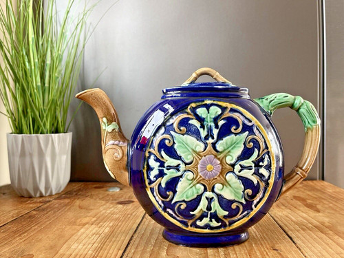 Majolica cobalt blue flat - cobalt,