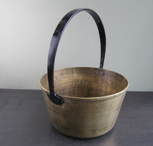 Antique large brass jam - brass,