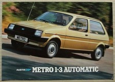 AUSTIN METRO 1.3 AUTOMATIC Car Sales Brochure c1980 #3519