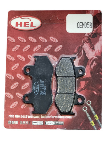 Hel rear brake pads - pads, yamaha