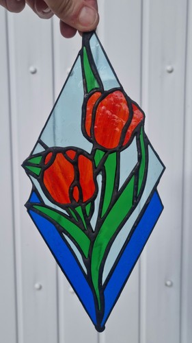 Stained glass tulips - stained,