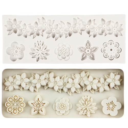 Baroque fondant lace - baroque, silicone