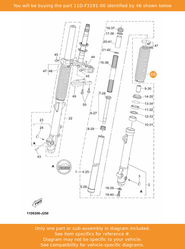 Yamaha boot 11d f3191 oem - yamaha, boot,