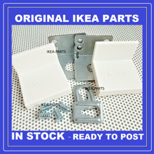 Ikea brackets wall mount set for PAX wardrobe with white covers & screws