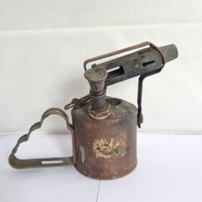 VINTAGE BLADON BRASS PARAFFIN BLOW LAMP 15cm