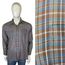 VINTAGE 70s Checked Shirt L