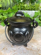 Cast Iron Cauldron Triple Moon