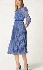 L.K. Bennett Blue Avery Dress