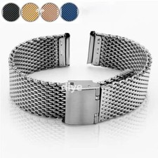 New 18mm 20mm 22mm 24mm Milanese Watch Strap Band Stainless Steel Mesh Bracelet