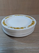 Vintage Pyrex Yellow Daisy Sunflower Small Side Plates Set of 6
