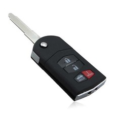 New 4 button flip key case for Mazda 3 5 6 MX-5 RX8 remote key fob WITH LOGO A68