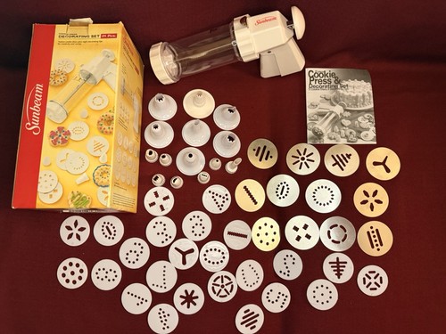 Sunbeam cookie press - cookie, pcs