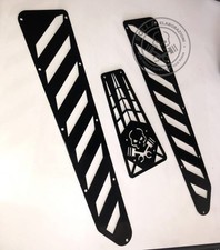 Set PEDANE VESPA CLASSIC NERE  BOLLA ELABORAZIONI per Vespa Smallframe