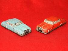GLAM TOY GLAMORGAN TOY PRODUCTS G.T.P. No.570 + 571 1950s TINPLATE TOY CARS x2
