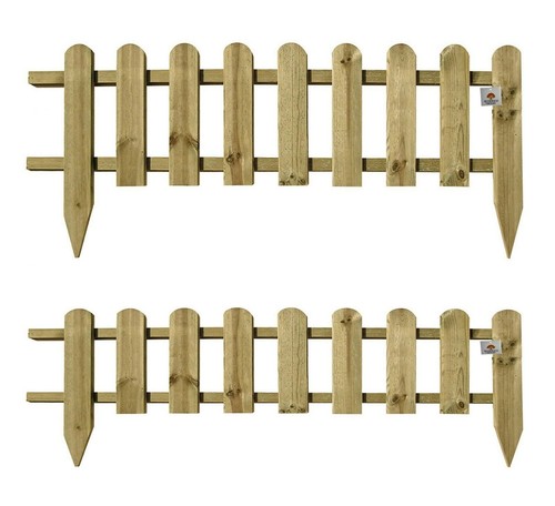 Wooden picket fence fencing - wooden,