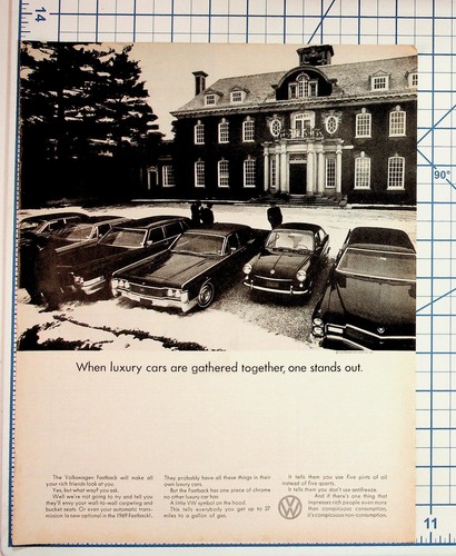 1969 volkswagen fastback ad - volkswagen,