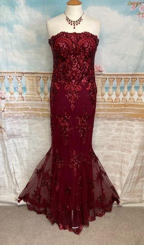 Prom evening dress red - prom,