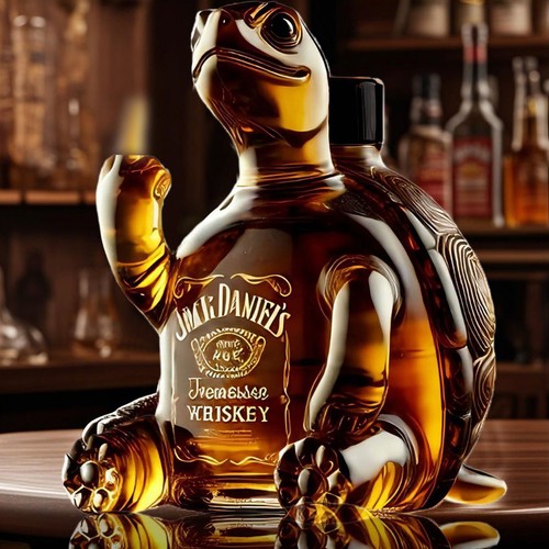 Turtle whiskey bottle unique - turtle,
