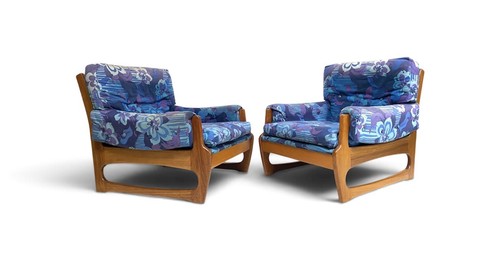 Pair vintage retro mid - vintage,